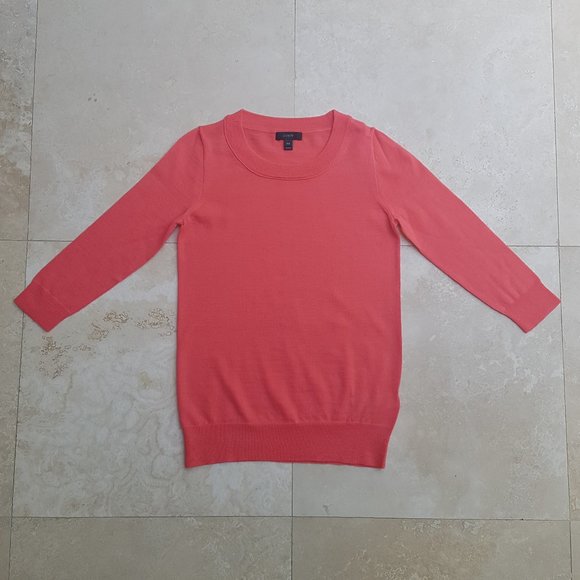 J. CREW Coral Tippi Sweater (NWOT) - Picture 2 of 11